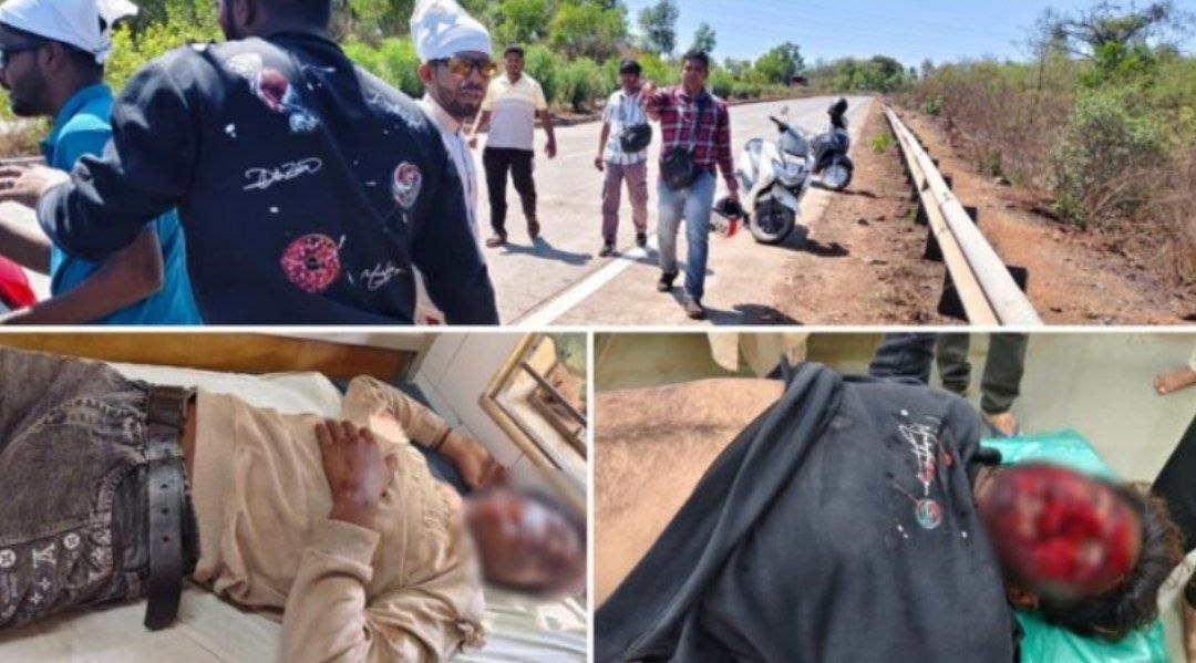 मुंबई गोवा महामार्गावर हुंबरट पावणादेवी मंदिरनजीक दुचाकी अपघात, दोन तरुण जखमी