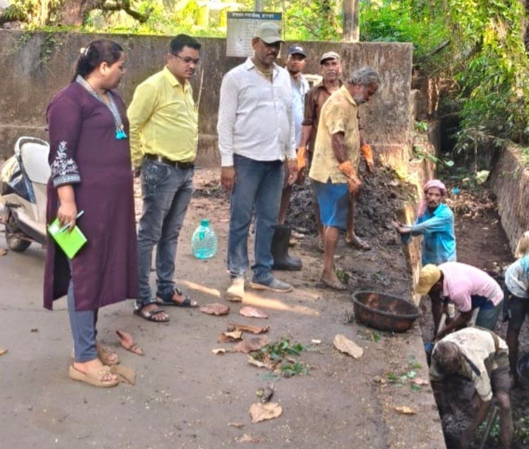 पावसाळ्याच्या पार्श्वभूमीवर स्वच्छता व आरोग्य सभापतींची तत्परता