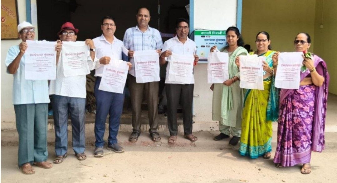 कुंभारमाठ ग्रामपंचायतचा पर्यावरणपूरक उपक्रम