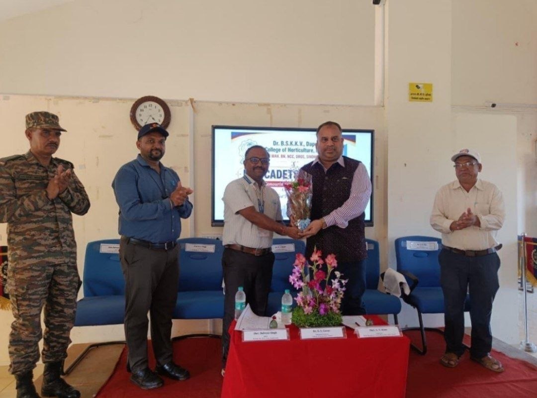 उद्यानविद्या महाविद्यालय, मुळदे येथे राष्ट्रीय छात्रसेनेच्या पहिल्या तुकडीचा निरोप समारंभ