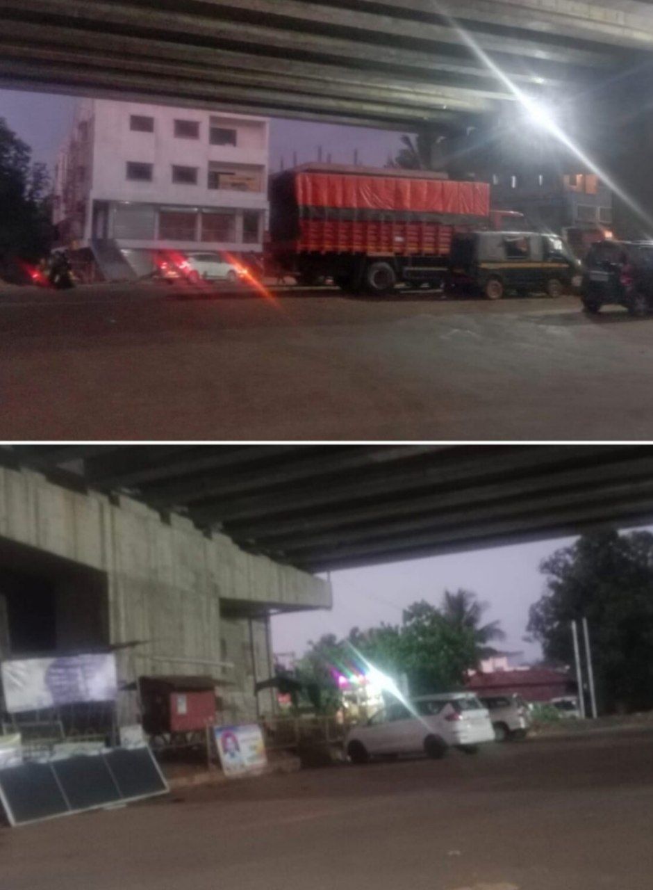नांदगाव तिठा उड्डाणपुलाखाली अखेर स्ट्रीट लाईटची व्यवस्था